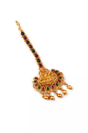 Gold plated ethnic stylish mangtika for women