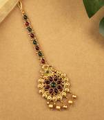Gold plated ethnic stylish mangtika for women
