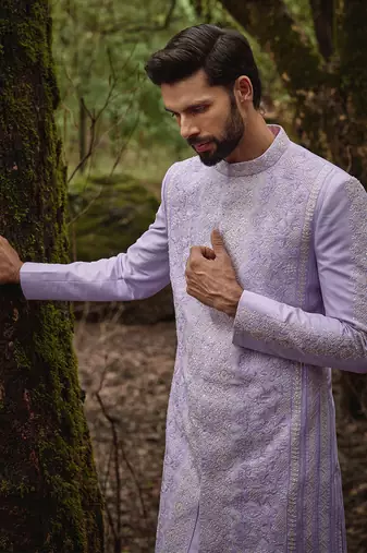 Wisteria sherwani set