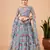 Digital Print Georget Multi Sequnce Work Lehenga Choli With Unstitched Blouse and Stitched print Dupatta For Women