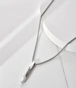 Silver plated unisex pendant chain
