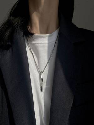 Silver plated unisex pendant chain 2