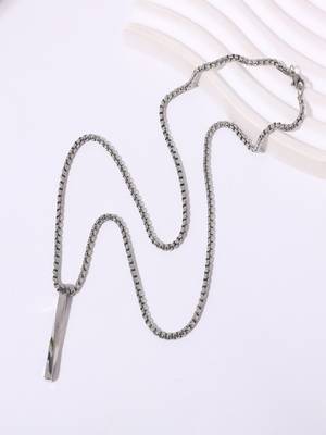 Silver plated unisex pendant chain 3