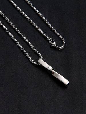 Silver plated unisex pendant chain 4