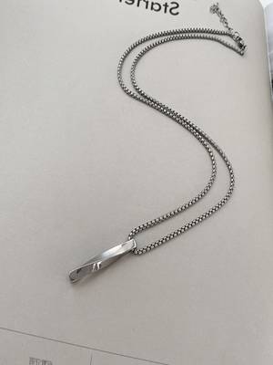 Silver plated unisex pendant chain 5