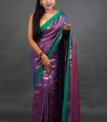 Khadi Handloom Check Saree With Blouse Piece