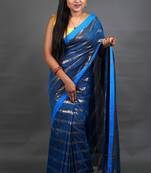 Khadi Handloom Check Saree With Blouse Piece