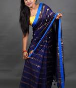 Khadi Handloom Check Saree With Blouse Piece