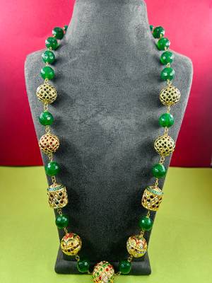 Beaded jaipuri stone work mala 1