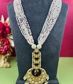 Pearl kundan necklace