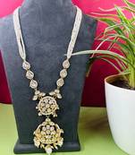 Kundan moti pearl necklace