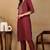 Women mauve embroidered silk kurta