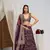 Designer Purple Color Georgette Sequins Embroidered Lehenga Choli with Dupatta set For Wedding 