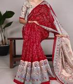 Women'S Wedding Special Bandhej Work Saree