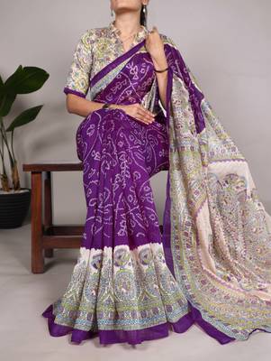 Women'S Wedding Special Bandhej Work Saree 2