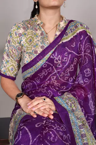 Women'S Wedding Special Bandhej Work Saree