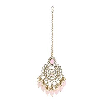 traditional pearl kundan studded choker jewellery necklace set 4