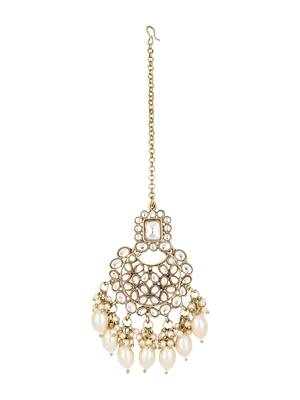 traditional pearl kundan choker jewellery necklace set 4