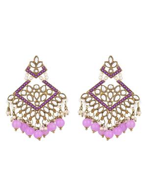 I jewels traditional kundan pearl drop choker necklace jewellery set 3