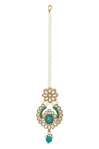 traditional kundan pearl choker necklace jewellery set