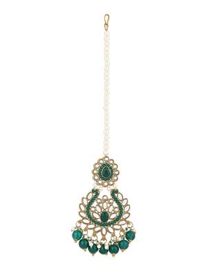 traditional kundan pearl drop choker necklace jewellery set 4