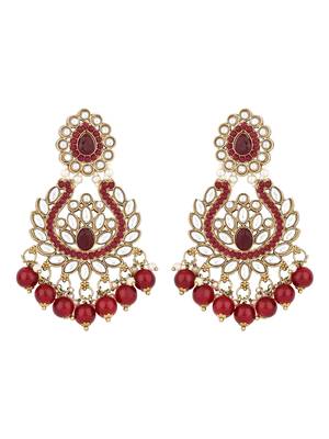traditional kundan pearl drop choker necklace jewellery set 3