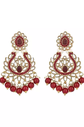 traditional kundan pearl drop choker necklace jewellery set