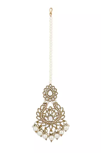 traditional kundan pearl drop choker necklace jewellery set