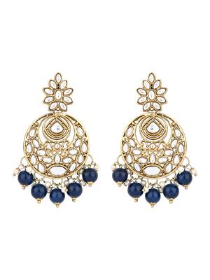 I jewels traditional handcrafted kundan pearl choker necklace jewellery set 3
