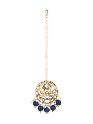I jewels traditional handcrafted kundan pearl choker necklace jewellery set 4