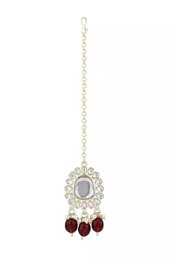 traditional kundan pearl drop choker necklace jewellery set