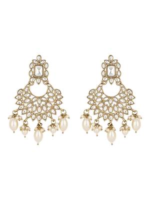 I jewels traditional kundan pearl choker necklace jewellery set 3