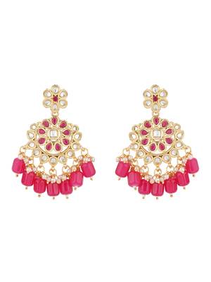 I jewels traditional kundan & pearl choker necklace jewellery set 3