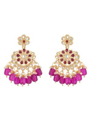 I jewels traditional kundan & pearl choker necklace jewellery set 3