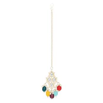 traditional kundan necklace jewellery set 4