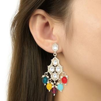 traditional kundan necklace jewellery set 5