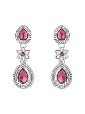 I jewels silver plated traditional kundan stone choker necklace jewellery set 3