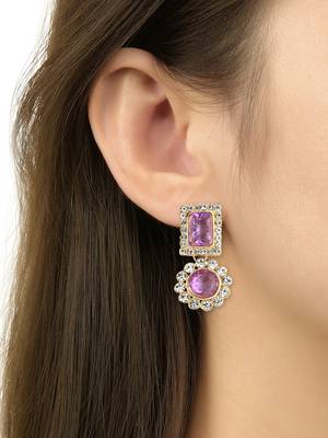 traditional stone studded necklace jewellery set 5