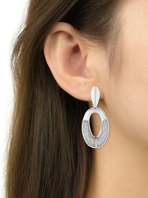 latest fashion stylish silver plated lightweight classic chunky hoops earrings 4