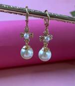 stylish latest fashion rose cubic zirconia trendy stud earrings