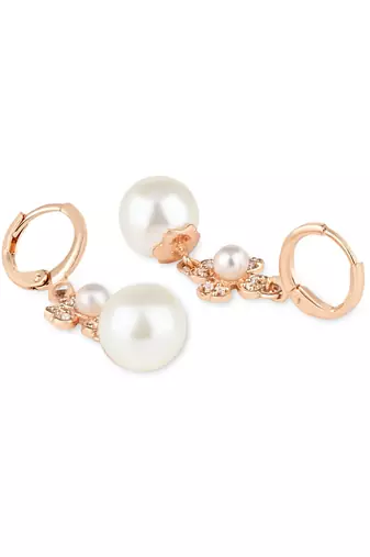 stylish latest fashion rose cubic zirconia trendy stud earrings