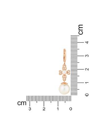 stylish latest fashion rose cubic zirconia trendy stud earrings 5