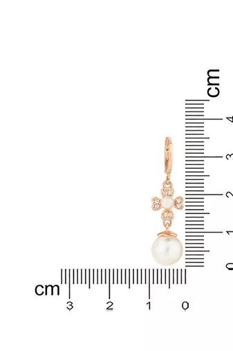 stylish latest fashion rose cubic zirconia trendy stud earrings