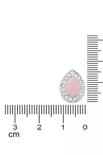 stylish latest fashion silver plated cz american diamond stud earrings