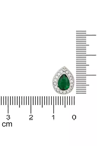 stylish latest fashion silver plated cz american diamond stud earrings