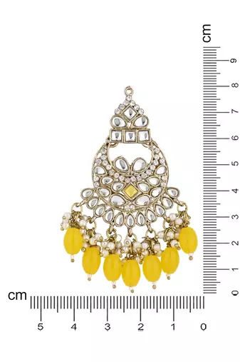 traditional kundan pearl chandbali earrings