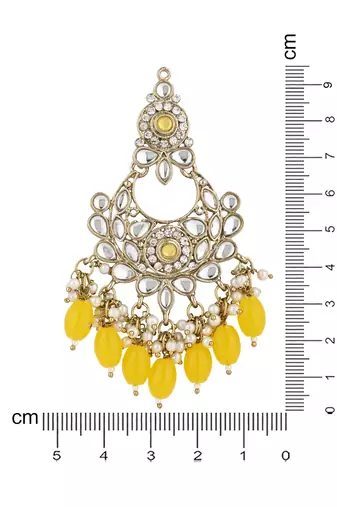 traditional kundan pearl chandbali earrings