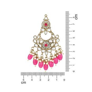 traditional kundan pearl chandbali earrings 4
