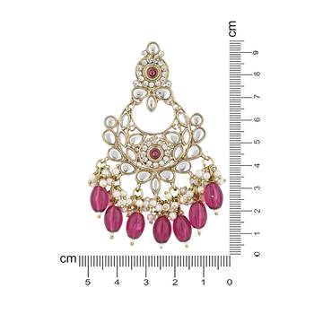 traditional kundan pearl chandbali earrings 4