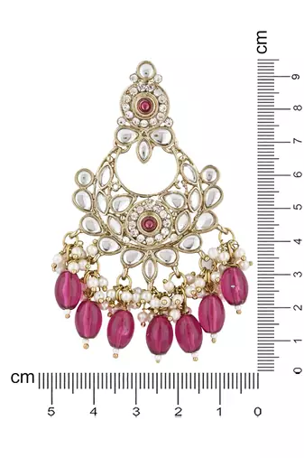 traditional kundan pearl chandbali earrings